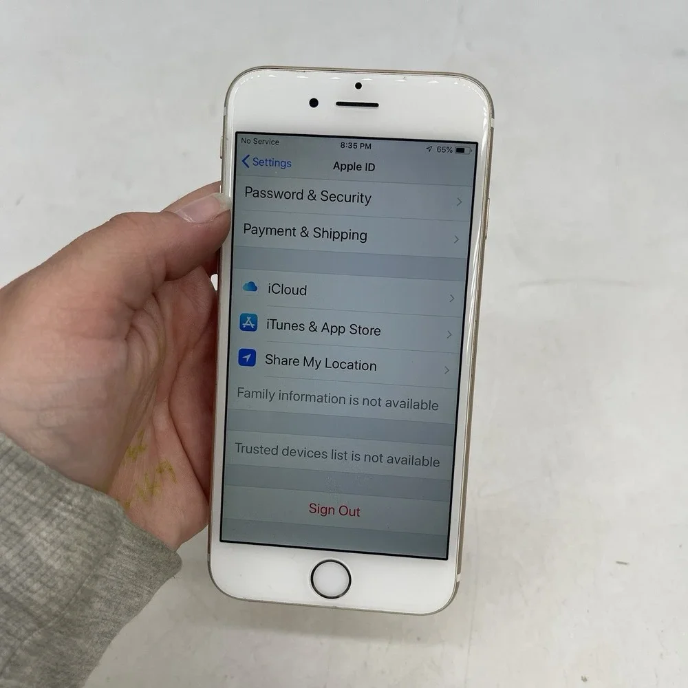 Broken Apple iPhone 6s 16GB Silver A1549 In Box Parts Only